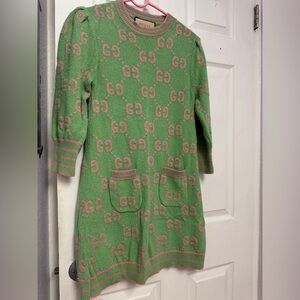 Gucci Women's dress in Green and Pink